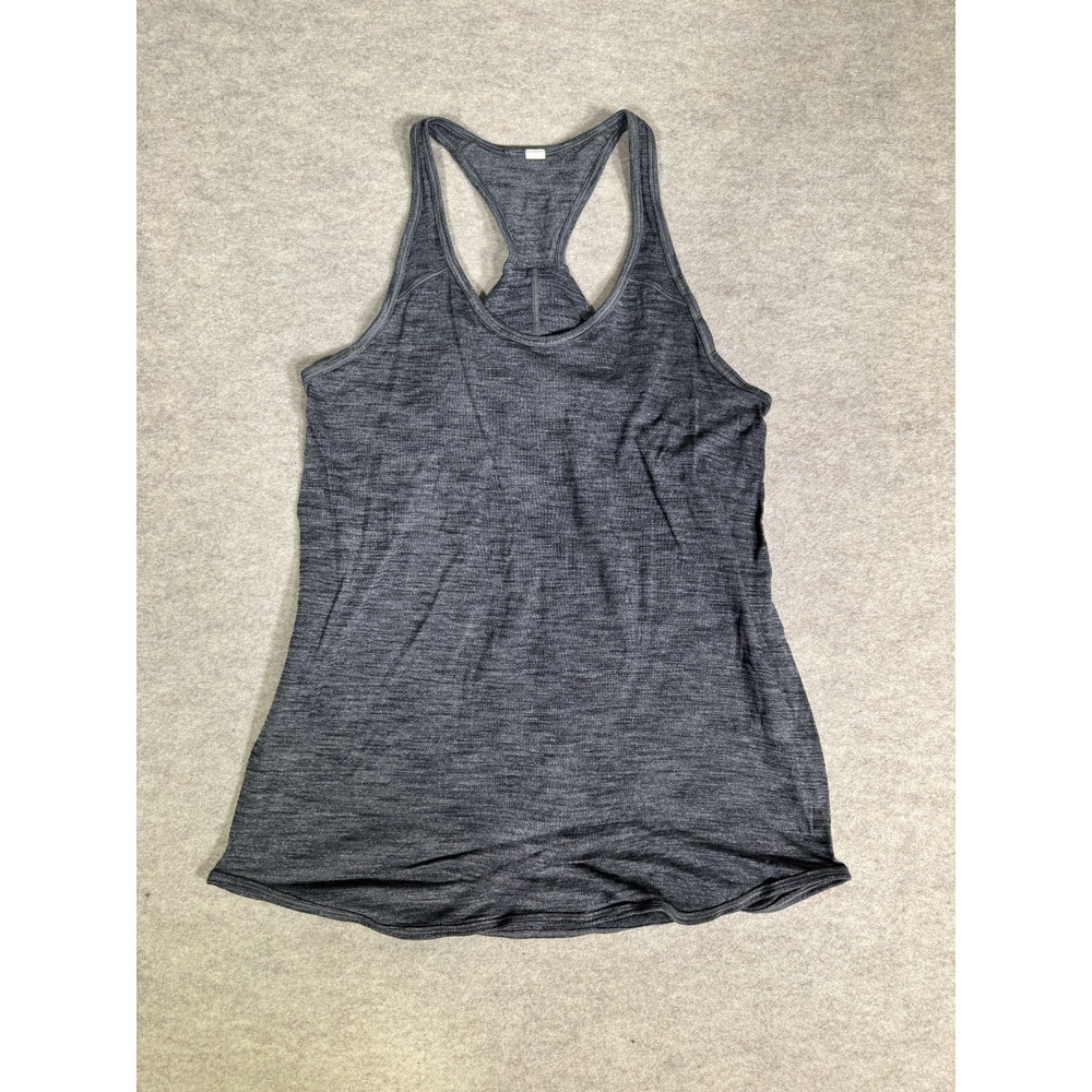 Lululemon Tank Top Women's Gray Heathered Athletic Fit Scoop Neck Racerback